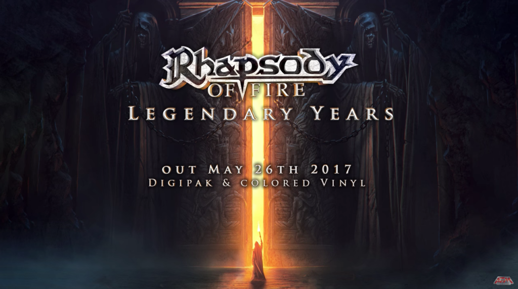 Raphsody of fire legendary years announcement